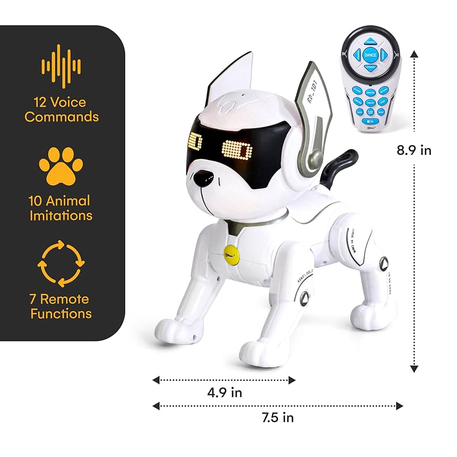 Amazon.com: Top Race Robot Dog - Interactive Rechargeable RC